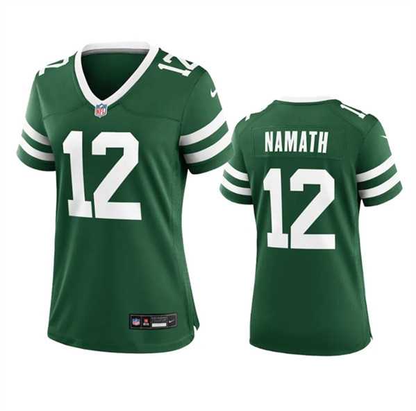 Womens New York Jets #12 Joe Namath Green 2024 Stitched Jersey Dzhi